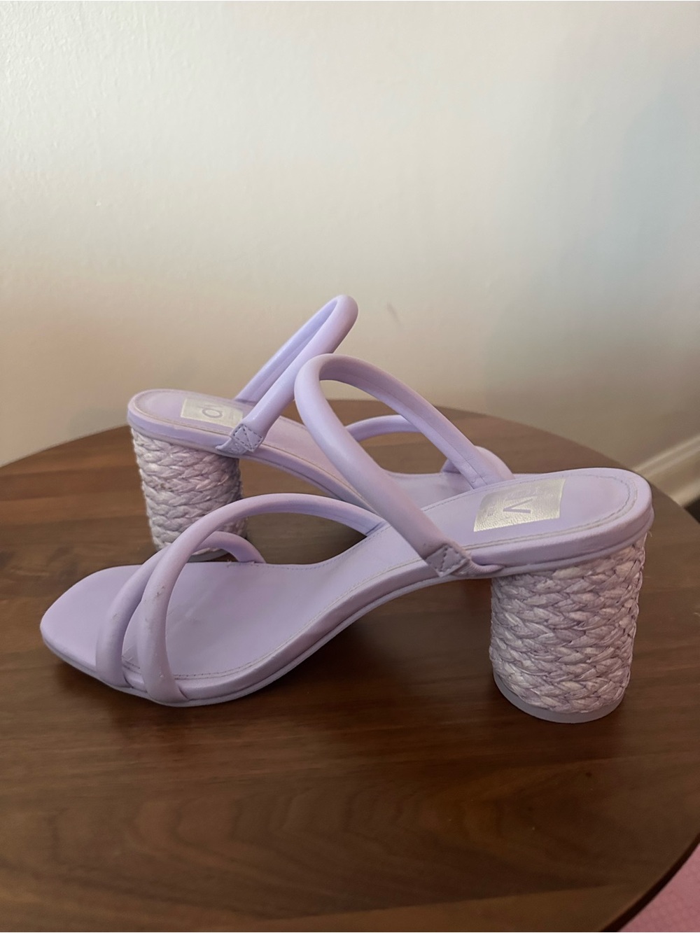 Dolce Vita Lilac Braided Block Heel Sandals